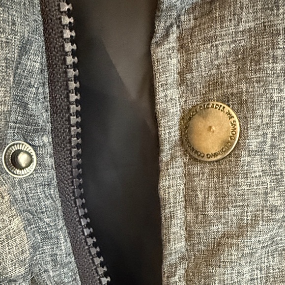 Men's Blue/Gray Puffer Jacket - Picture 3 of 10